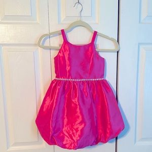 Girl barbie pink bubble skirt party dress size 5